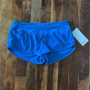 Lululemon Speed Up Low-Rise Lined Short 2.5" Pool Blue  Size 8 NWT